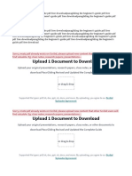 Upload 1 Document To Download