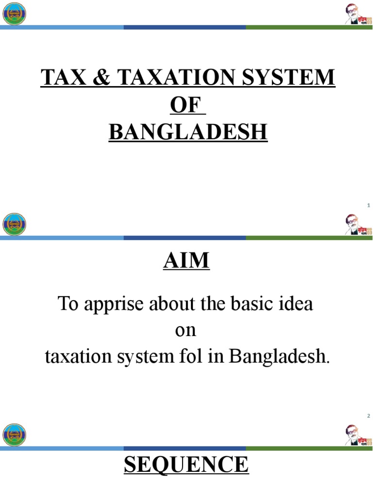 Tax & Taxation of Bangladesh PDF Taxes Direct Tax