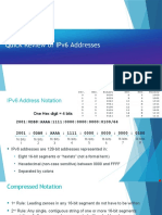 Quick Review of Ipv6 Addresses