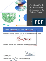 Tema 3 Clasificación de Las Ecuaciones Diferenciales de Primer Orden - Desarrollo