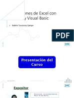 Macros en Excel Con VBA Online Nivel I Presentación