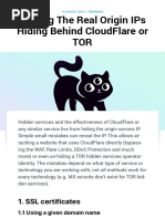 Finding The Real Origin Ips Hiding Behind Cloudflare or Tor