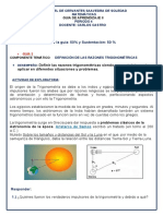 Actividadd Matematicas Tema 25-10 Definición de Las Razones Trigonométricas