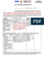 EVALUACION DIAGNOSTICA DEL AREA DE INGLES - 2021 3ro