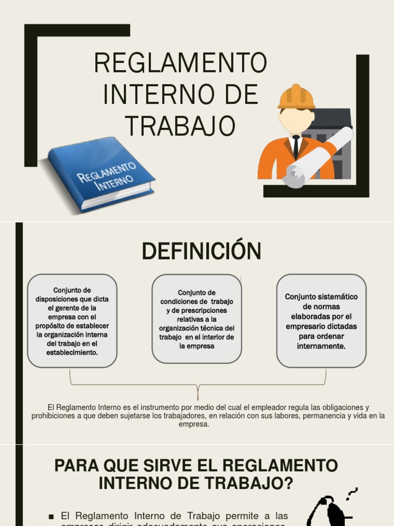 Reglamento Interno de Trabajo: Guía Esencial | PDF | Mercado (economía ...
