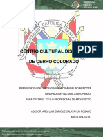 CENTRO CULTURAL DISTRITAL DE CERRO COLORADO