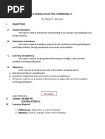 A Detailed Lesson Plan in Mathematics 7