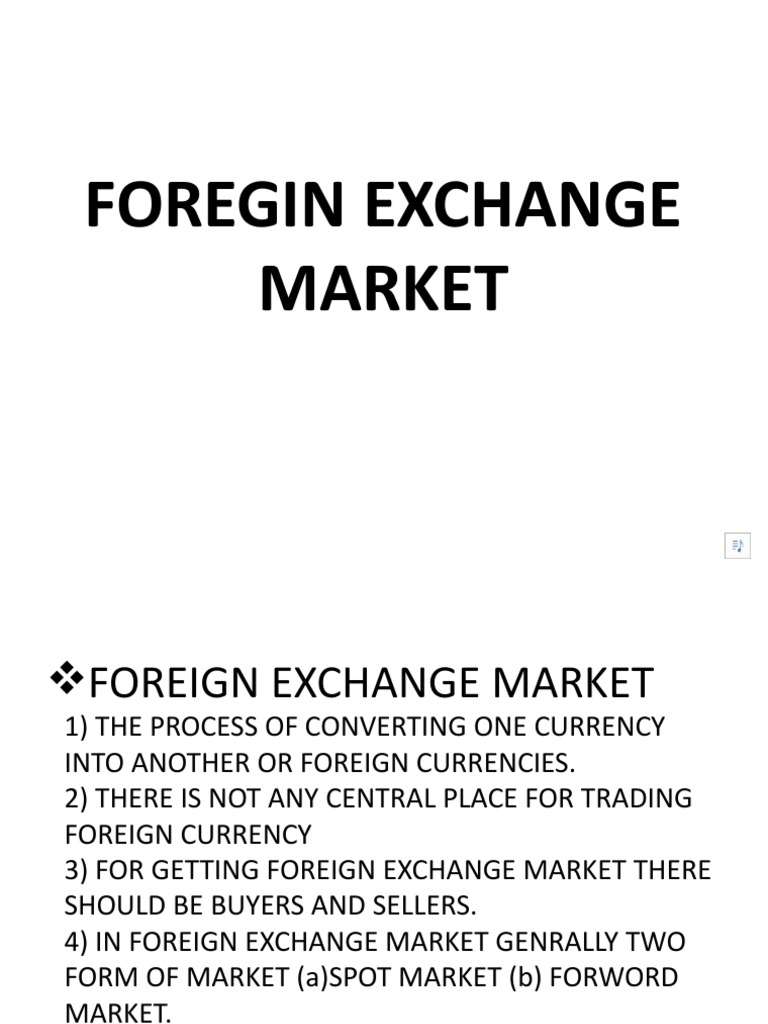 Overview of Foreign Exchange Market | PDF