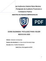 Doing Business 2020: Bolivia sube seis puestos en el ranking de facilidad para hacer negocios