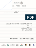Diagnostico y Tratamiento de La Acalasia (Evidencia y Recomendaciones)