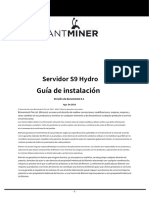 AntMiner S9 Hydro Server Installation Guide - En.es