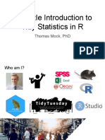 A Gentle Introduction To Tidy Statistics in R