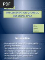 Implementation of The I2c Protocol Using Fpga