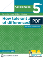 Ingles - 5 Año How Tolerant Are We of Differences?