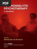 Elzer (2014) Psychoanalytic Psychotherapy Handbook KARNAC