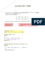 TD1 VHDL Correction