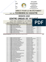 Cadastre Liste Des Candidats