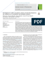 Development of A Stable Oral Pediatric Solution of Hydrochlorothiazide by The Combined Use of Cyclodextrins and Hydrophilic Polymers