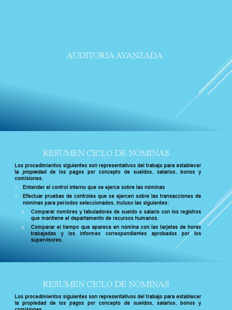 Resumen del Ciclo de Nóminas 2025 | PDF | Salario | Gestión de recursos ...