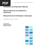 WEG Motor Scan Gateway Cassia X1000 Manual 10008451731 PT en Es