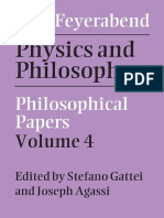 Paul K Feyerabend Philosophical Papers Volume 4 Physics and Philosophy Cambridge University Press 2015 PDF.7