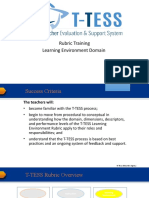 Rubric Training Learning Environment Domain