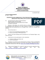 Division Memorandum No. 347, S. 2021
