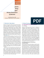 Signs and Symptoms of Obstructive Sleep Apnea and Upper Airway Resistance Syndrome