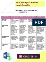 Modelo de Rúbrica para Evaluar Una Infografía