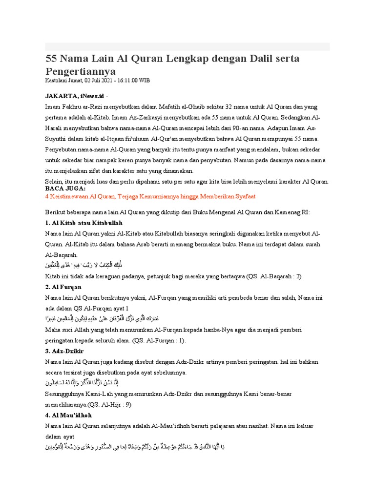 Nama2 Al Qur An Pdf