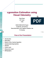 Egomotion Estimation Using Visual Odometry