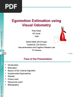 Egomotion Estimation Using Visual Odometry