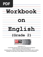 Workbook On English English: (Grade 2)