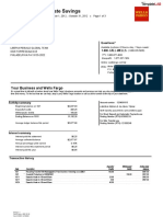 Wells Fargo Bank Statement