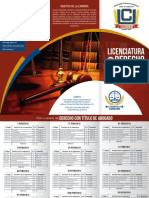 Brochure de Derecho