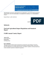 Food and Agricultural Import Regulations and Standards Report - Jakarta - Indonesia - 3!18!2019