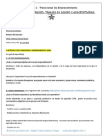 Taller No. 1 de Liderazgo, Trabajo en Equipo y Asociatividad 2