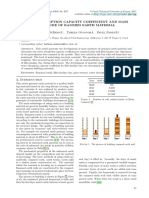 Water Absorption Capacity Coefficient and Mass Moi