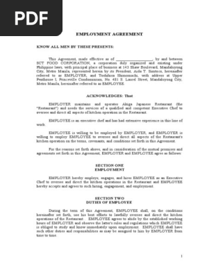 EMPLOYMENT AGREEMENT