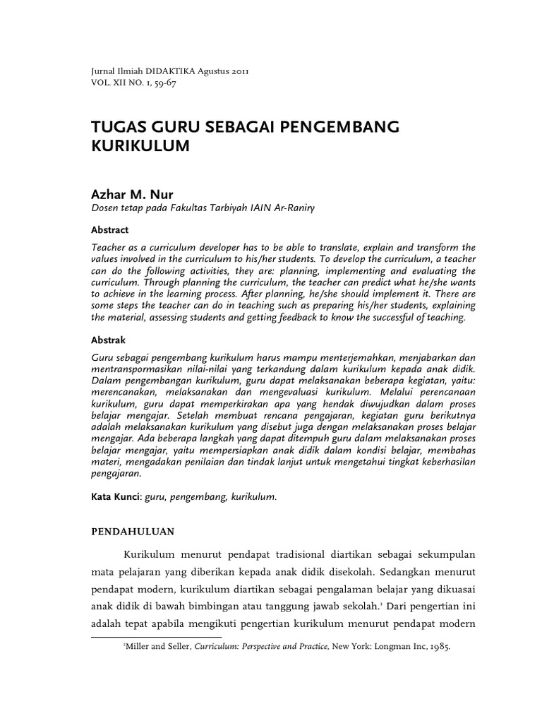Curriculum Development Guide | PDF