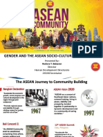 Gender and The ASEAN Socio Cultural Community