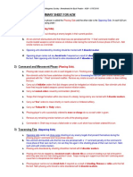 Acw-Sop Summary Sheet