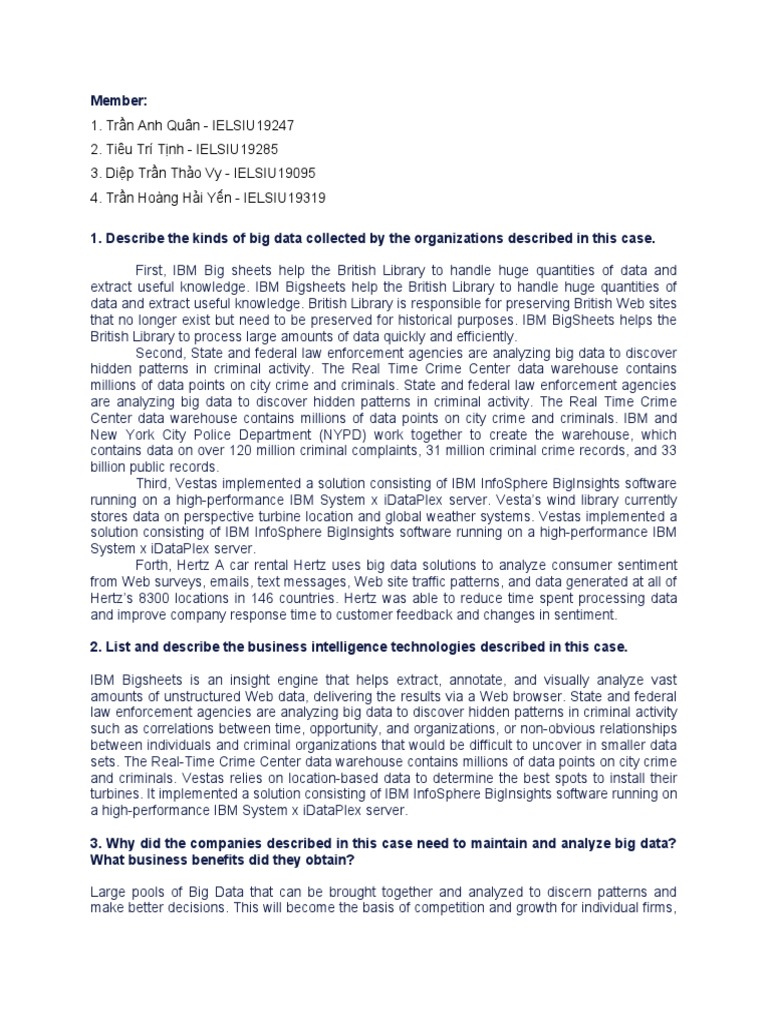 (Case Study) Big Data, Big Rewards | Download Free PDF | Big Data | Data