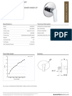 Diplomat Concealed Shower Mixer CP: Specifications Technical Information