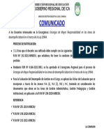 Comunicado