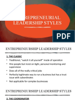 m7 Entrepreneurial Leadership Styles