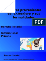 Poderes Provenientes Del Extranjero y Sus Formalidades