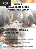 Kumar Managalam Birla COMMITTEE, 1999