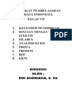 Perangkat Pembelajaran Bahasa Indonesia Kelas VII
