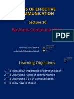 7 C'S of Effective Communication